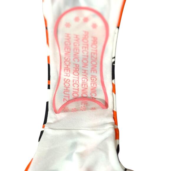 NWT Fendi Bikini - US Size 8 - Black/White/Orange Bold Abstract Geometric - Picture 16 of 16